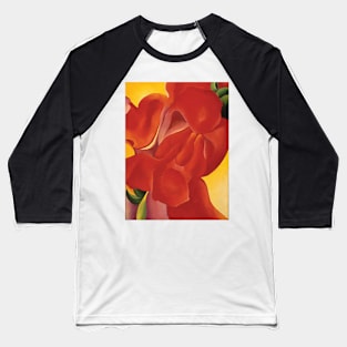 inside red canna - Georgia O'Keeffe Baseball T-Shirt